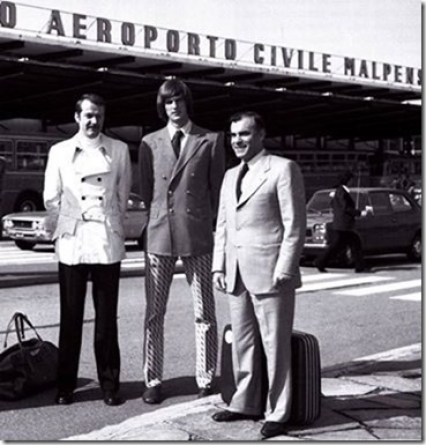 Sales,Germani e Jura al suo arrivo a Milano Malpensa.